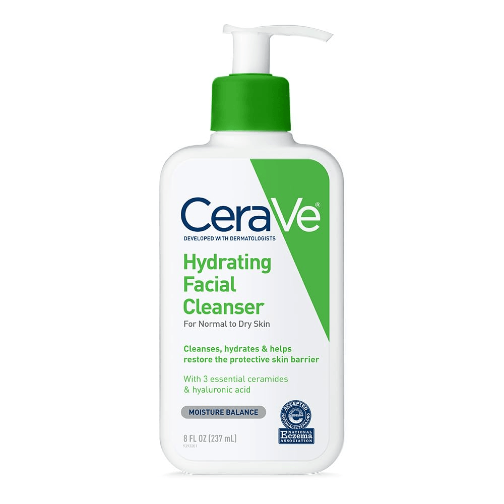 CeraVe Limpiador facial hidratante, lavado facial hidratante para piel seca