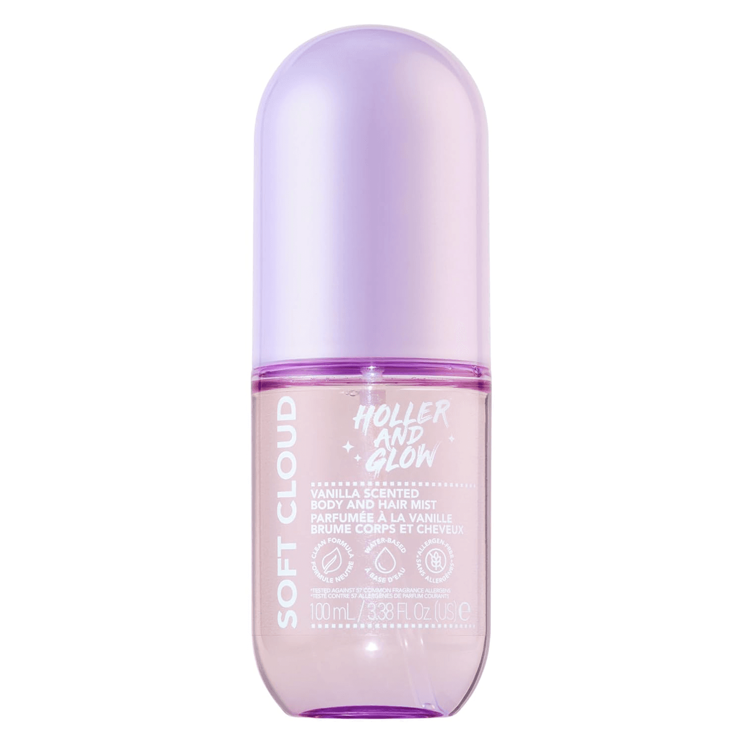 Holler & Glow Mood Boosting Soft Cloud Body & Hair Mist, Spray Corporal, Spritz para Niñas Adolescentes, de Larga Duración