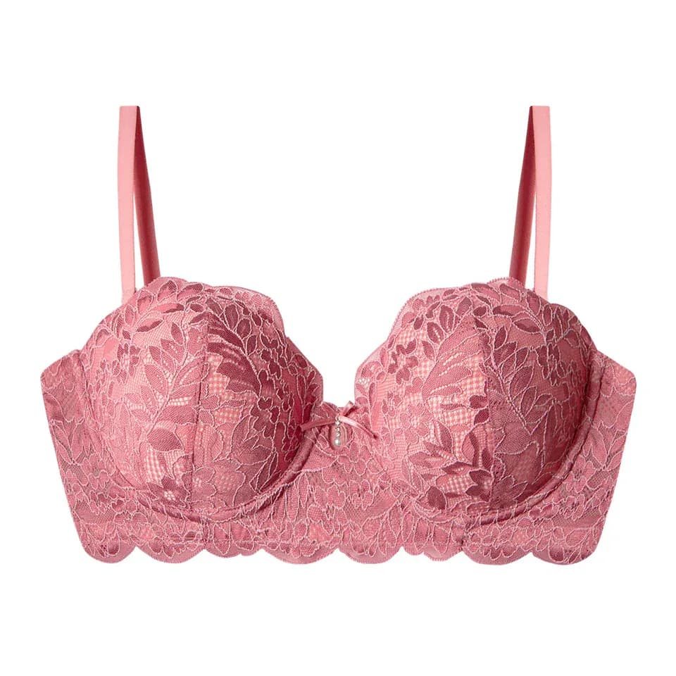 Brasier con aros y copas prehormadas con realce - TALLA 34B